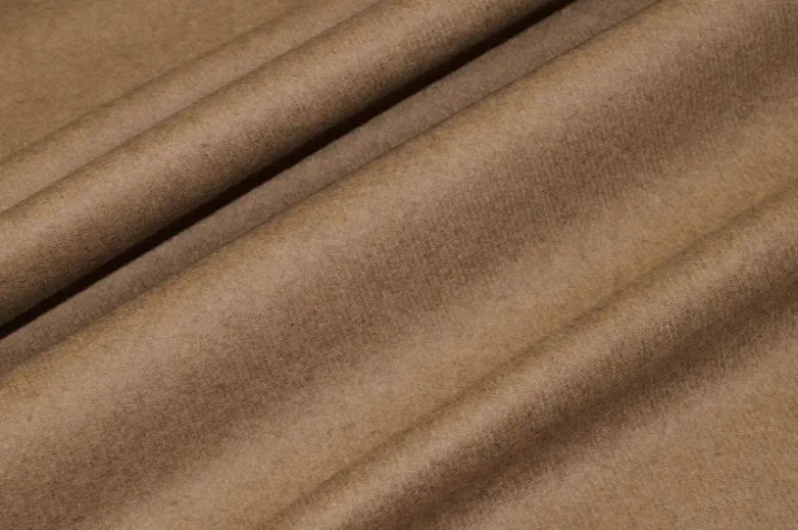 TESSUTO PANNO CAPPOTTO PURA LANA COLORE CAMMELLO