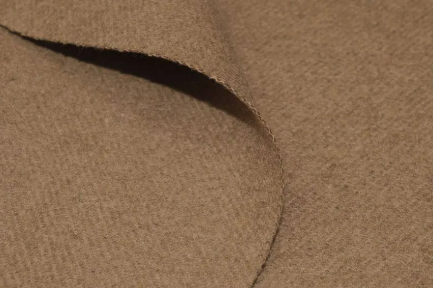 TESSUTO PANNO CAPPOTTO PURA LANA COLORE CAMMELLO