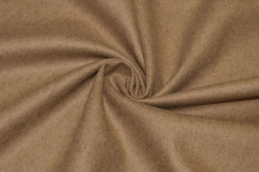 TESSUTO PANNO CAPPOTTO PURA LANA COLORE CAMMELLO