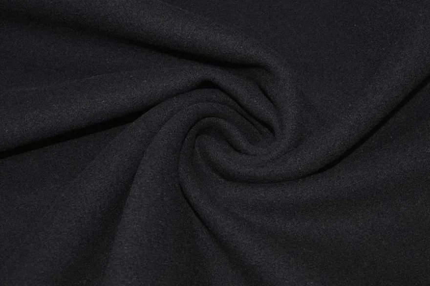 TESSUTO PANNO CAPPOTTO PURA LANA NERO