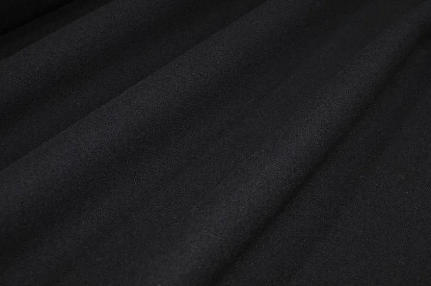 TESSUTO PANNO CAPPOTTO PURA LANA NERO