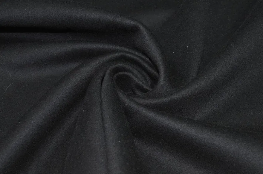 TESSUTO PANNO CAPPOTTO PURA LANA NERO