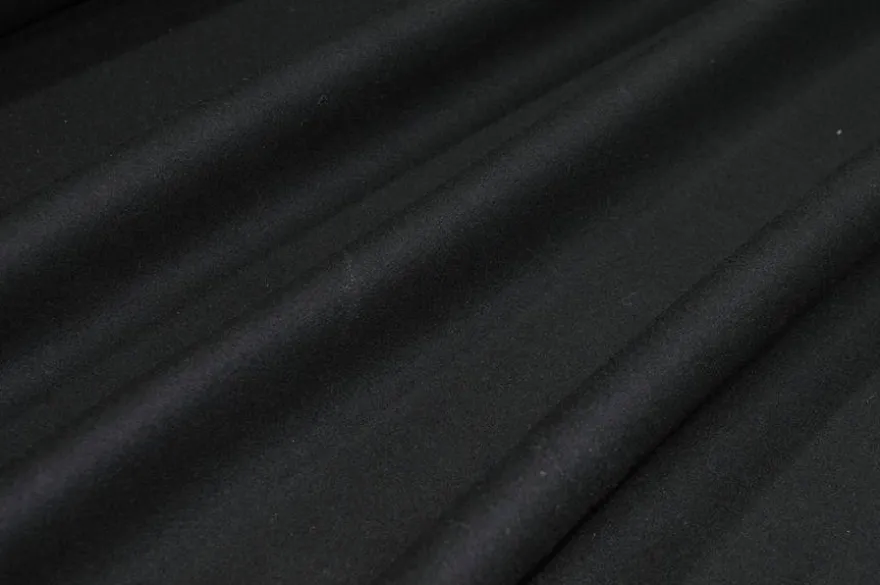 TESSUTO PANNO CAPPOTTO PURA LANA NERO