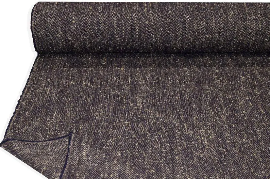 TESSUTO PESO GIACCA SPINATO BEIGE VIOLA
