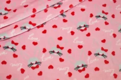 TESSUTO PILE CINIGLIATO CONIGLIETTO ROSA