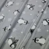 TESSUTO PILE CINIGLIATO FANTASIA PINGUINI