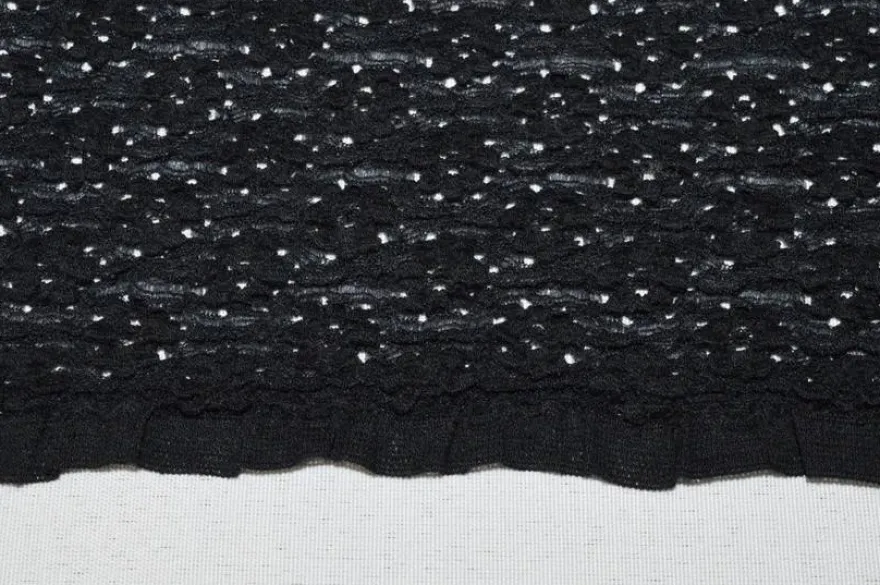 TESSUTO PIZZO ELASTICIZZATO NERO