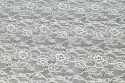 TESSUTO PIZZO JERSEY BIANCO E NERO