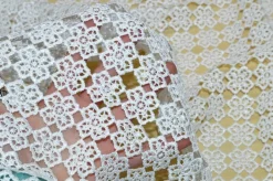 TESSUTO PIZZO MACRAME COL. NATURALE