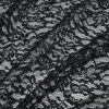 TESSUTO PIZZO NERO CON APPLICAZIONI ARGENTO