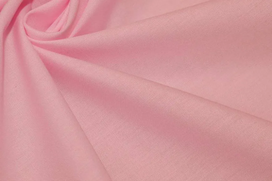TESSUTO POPELINE PURO COTONE CAMICERIA ROSA