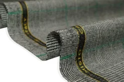 TESSUTO PRINCIPE DI GALLES MISTO CASHMERE RIGA VERDE