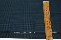 TESSUTO PRINCIPE DI GALLES PURA LANA SUPER 120'S BLU