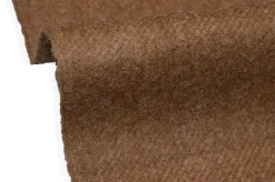 TESSUTO PURA LANA EFFETTO SHETLAND NOCCIOLA