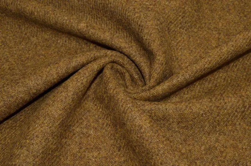 TESSUTO PURA LANA HARRIS TWEED COLOR TABACCO
