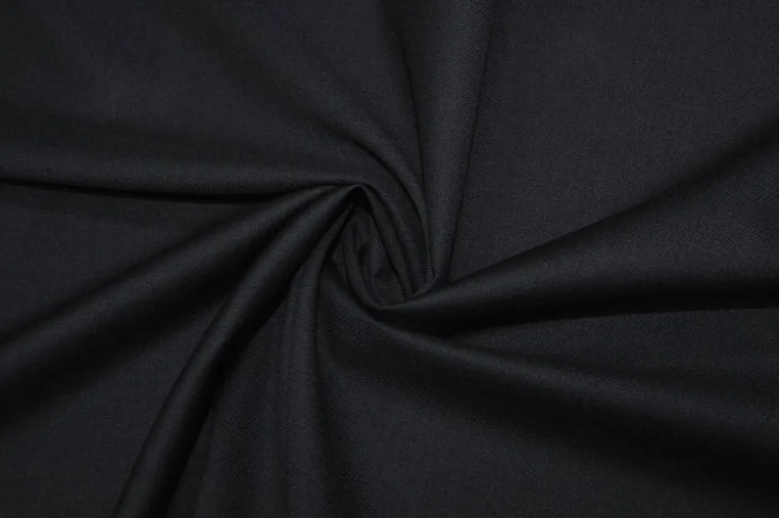 TESSUTO PURA LANA MERINO 110'S MARZOTTO NERO