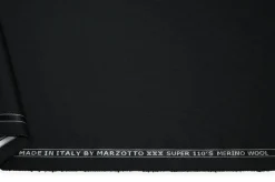 TESSUTO PURA LANA MERINO 110'S MARZOTTO NERO