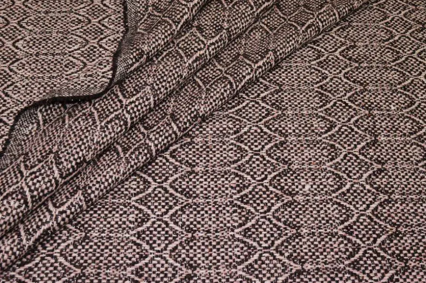 TESSUTO PURA LANA PER GIACCHE TRAMONE FILO LUREX ARGENTO