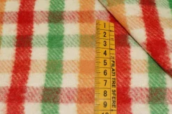 TESSUTO PURA LANA PESO GIACCA SCACCO MULTICOLOR