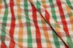 TESSUTO PURA LANA PESO GIACCA SCACCO MULTICOLOR