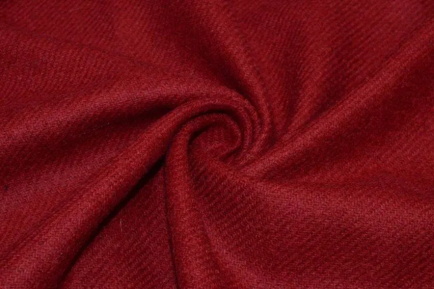 TESSUTO PURA LANA SHETLAND COLOR RUBINO