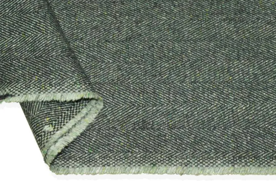 TESSUTO PURA LANA SPINATO VERDE