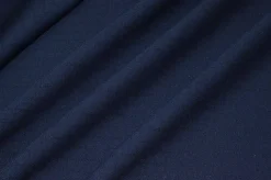 TESSUTO PURA LANA STRETCH GESSATO LUREX BLU