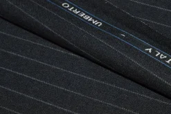 TESSUTO PURA LANA SUPER 120'S GESSATO GRIGIO ANTRACITE