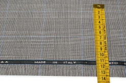 TESSUTO PURA LANA SUPER 120'S PRINCIPE DI GALLES RIQUARDO BLU