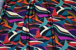 TESSUTO PURA VISCOSA FANTASIA MODA MULTICOLOR 117