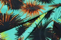 TESSUTO PURA VISCOSA FONDO VERDE ACQUA