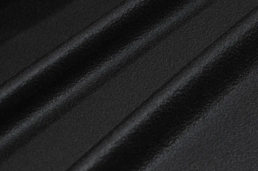 TESSUTO PURO CASHMERE ZIBELLINATO NERO