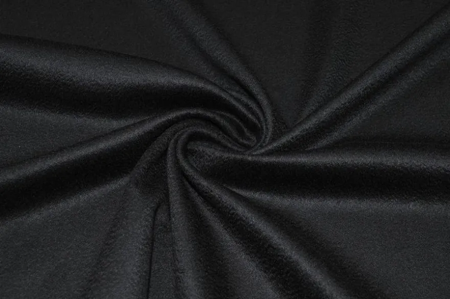 TESSUTO PURO CASHMERE ZIBELLINATO NERO