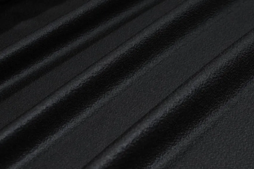 TESSUTO PURO CASHMERE ZIBELLINATO NERO