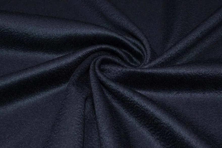 TESSUTO PURO CASHMERE ZIBELLINATO BLU