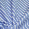 TESSUTO PURO COTONE CAMICERIA RIGA AZZURRA