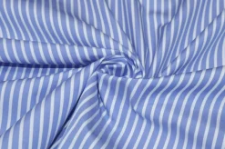 TESSUTO PURO COTONE CAMICERIA RIGA AZZURRA