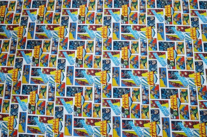 TESSUTO PURO COTONE FANTASIA COMICS