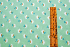 TESSUTO PURO COTONE FANTASIE PATCHWORK ABBINATE VERDE