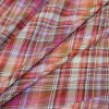 TESSUTO PURO COTONE MADRAS A QUADRI
