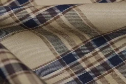 TESSUTO PURO COTONE TARTAN SCACCO BEIGE