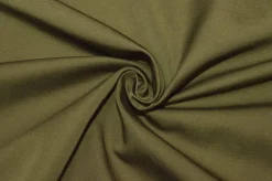 TESSUTO PURO COTONE VERDE OLIVA