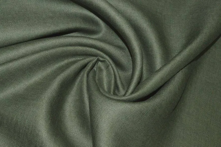TESSUTO PURO LINO ABITI UOMO VERDE MILITARE