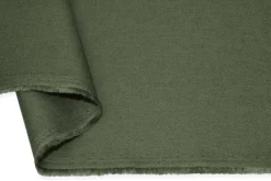 TESSUTO PURO LINO ABITI UOMO VERDE MILITARE