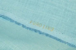 TESSUTO PURO LINO AZZURRO