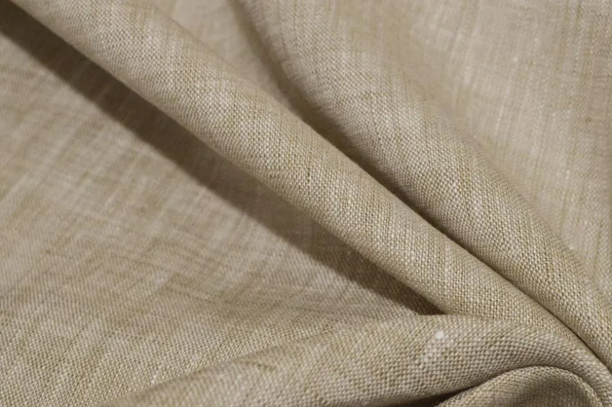 TESSUTO PURO LINO BEIGE