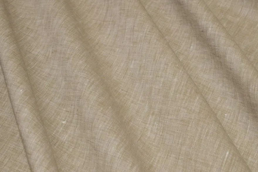 TESSUTO PURO LINO BEIGE