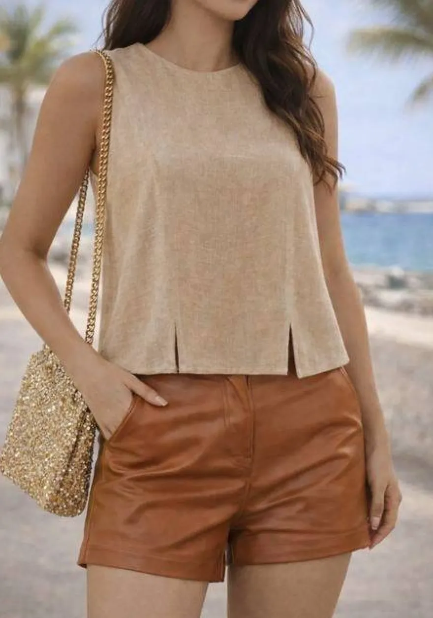 TESSUTO PURO LINO BEIGE