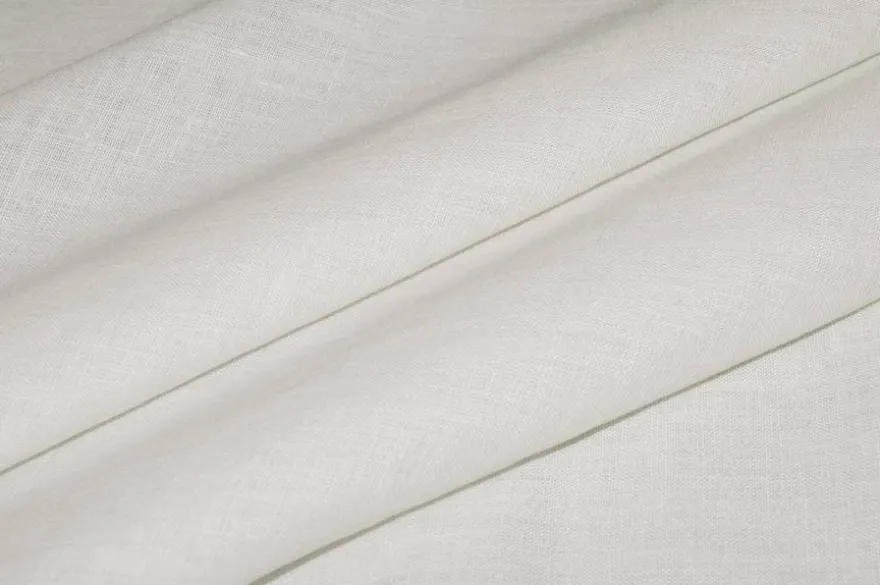 TESSUTO PURO LINO BIANCO