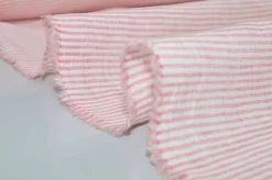 TESSUTO PURO LINO CAMICERIA RIGHETTA ROSA CORALLO